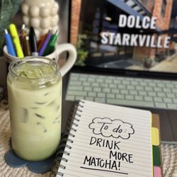 Iced matcha, cold brew, lattes -- our cold drinks hit different. Open daily at 7am at Dolce Starkville.