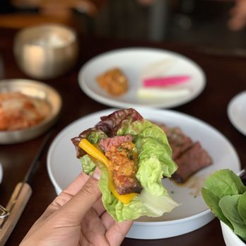 SSAL - Lettuce wrap with short rib - Korean Near Me - San Francisco, California