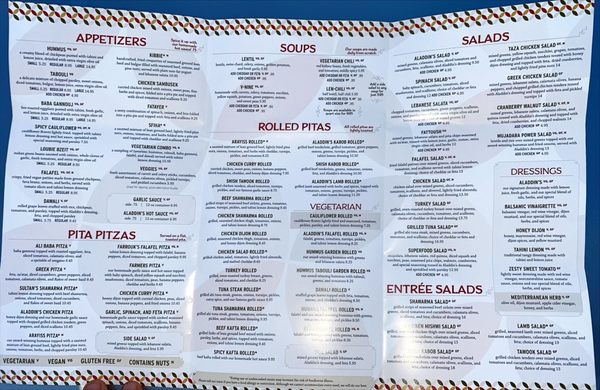 Menu photo 2 Aladdin's Eatery-Fairlawn Fairlawn, OH Menu photo 2 Aladdin's Eatery-Fairlawn Fairlawn, OH