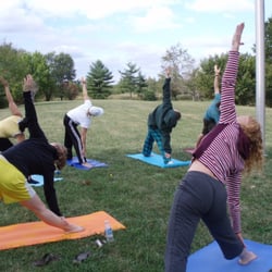 Outdoor yoga in Medford
