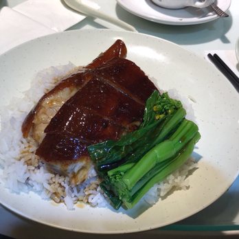 明棧燒味餐廳 - Roast goose with mustard greens and white rice. - Hong Kong Style Cafe Near Me - Hong Kong, HK