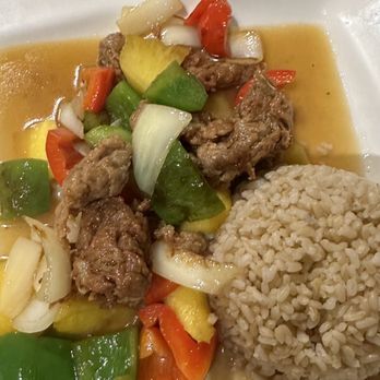 Simple Joy Vegetarian Cuisine - Faux spare ribs in a sweet and sour sauce - New American Near Me - Honolulu, Hawaii