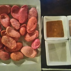 Café Dublín - Salchichas con salsas