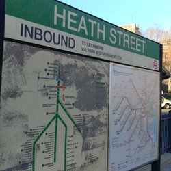 Heath Circle MBTA Station - Green Line - You are here.