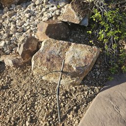 The pipe that was filled with dirt. The pipe that was filled with dirt.