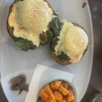 Café Alma - Roasted Sweet Potatoes The NJBenedict - Breakfast & Brunch Near Me - Cincinnati, Ohio Café Alma - Roasted Sweet Potatoes The NJBenedict - Breakfast & Brunch Near Me - Cincinnati, Ohio