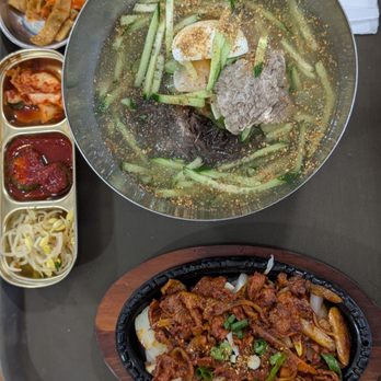Yoo’s Place - $30.95 could noodle and spicy pork combo - Korean Near Me - Westminster, California