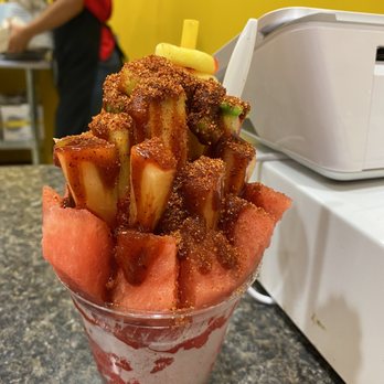 La Colmena Fruteria - Sanditanada with extra chamoy and Lucas - Ice Cream & Frozen Yogurt Near Me - San Antonio, Texas La Colmena Fruteria - Sanditanada with extra chamoy and Lucas - Ice Cream & Frozen Yogurt Near Me - San Antonio, Texas