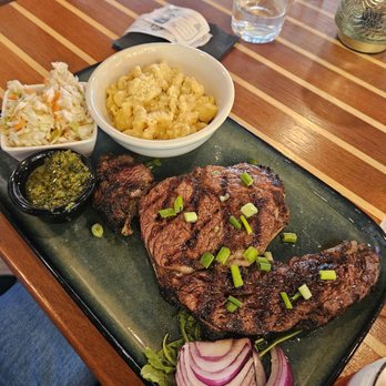 The Water’s Grill - Ribeye with mac & slaw - Cocktail Bars Near Me - New Rochelle, New York