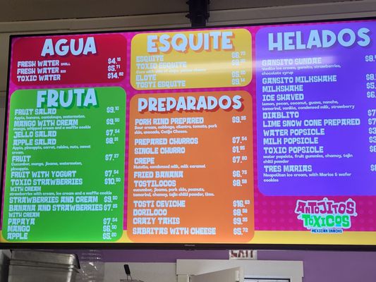Menu photo 1 Antojitos Toxicos Woodinville, WA