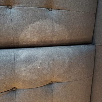 Always Green Carpet Cleaner of Brooklyn - Before (water stain plus baking soda failed dry up attempt) - Carpet Cleaning Near Me - Brooklyn, New York