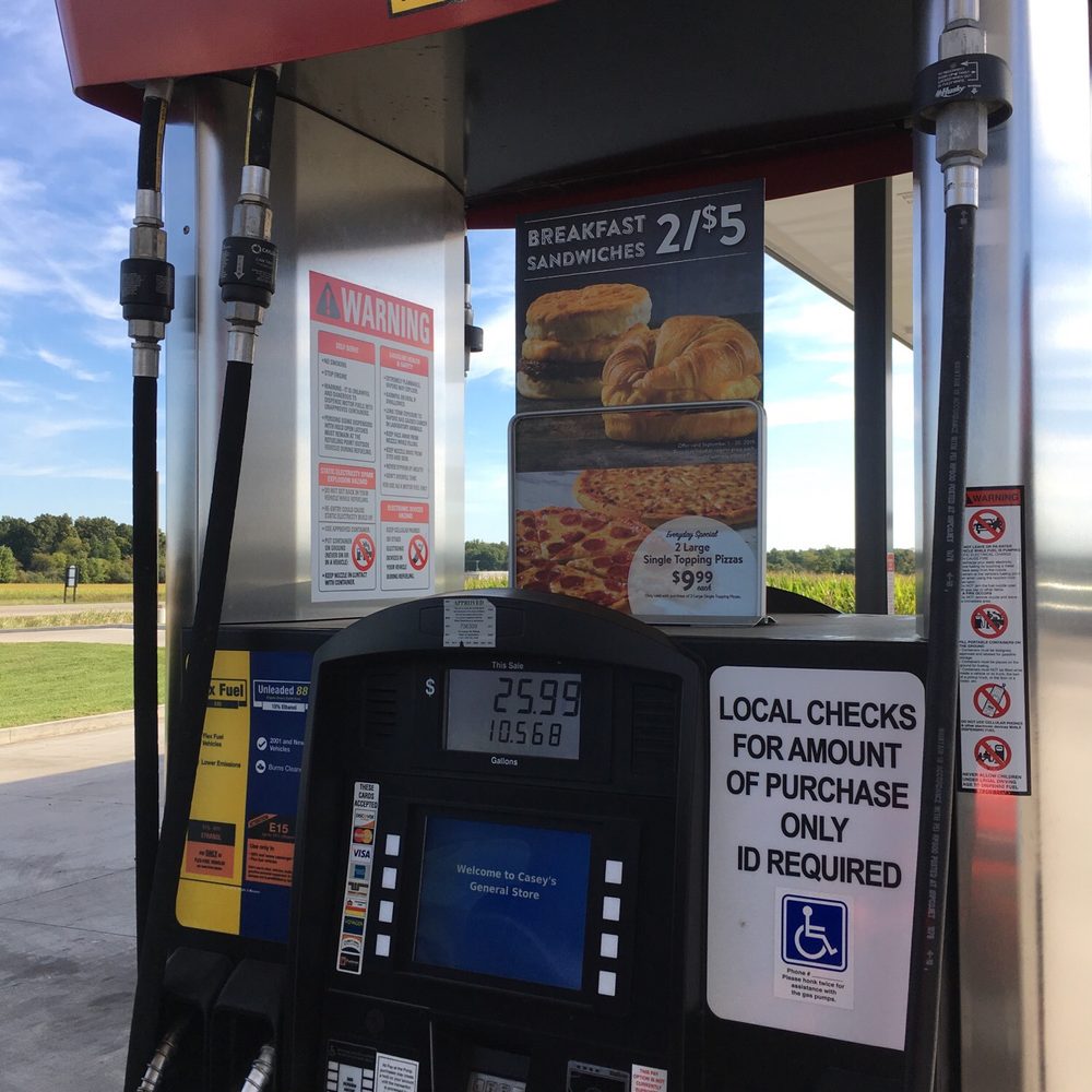 Casey's - a gas pump at a gas station - Pizza Near Me - Marshall, Illinois Casey's - a gas pump at a gas station - Pizza Near Me - Marshall, Illinois