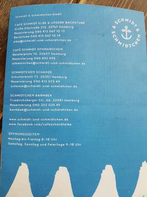 Menu photo 2 Café Schmidt Hamburg, HH Menu photo 2 Café Schmidt Hamburg, HH