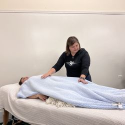 Christina's Healing Services - Christina at a show providing reiki