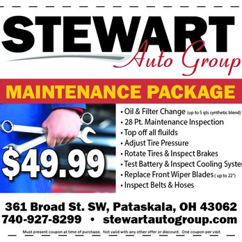 Stewart Auto Group - Maintenance Package - Auto Repair Near Me - Pataskala, Ohio Stewart Auto Group - Maintenance Package - Auto Repair Near Me - Pataskala, Ohio