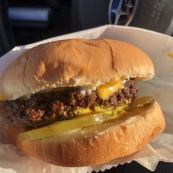 The White Barn - $11 cheeseburger