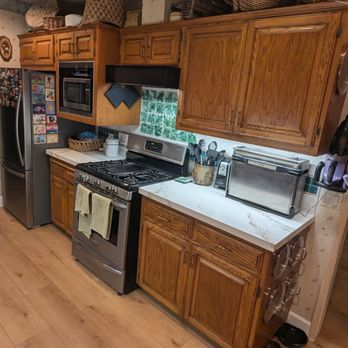 Better Together Builders - New floor and backsplash using my artwork. - General Contractors Near Me - Los Angeles, California