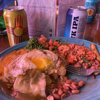 St James Hotel - Beef enchiladas with an egg on top, rice and beans. Delicious. - Hotels Near Me - Cimarron, New Mexico St James Hotel - Beef enchiladas with an egg on top, rice and beans. Delicious. - Hotels Near Me - Cimarron, New Mexico