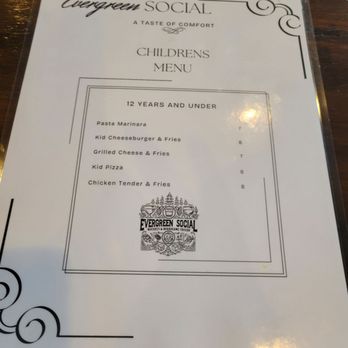 Evergreen Social - Back of menu - Whiskey Bars Near Me - Evergreen Park, Illinois Evergreen Social - Back of menu - Whiskey Bars Near Me - Evergreen Park, Illinois