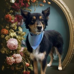 Griffin after his grooming! They do a wonderful job Griffin after his grooming! They do a wonderful job