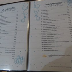 Los Caracolitos - Menu