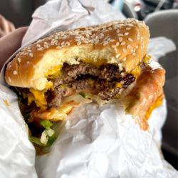 Frugals - 1/2 Lb . Double Cheese Burger