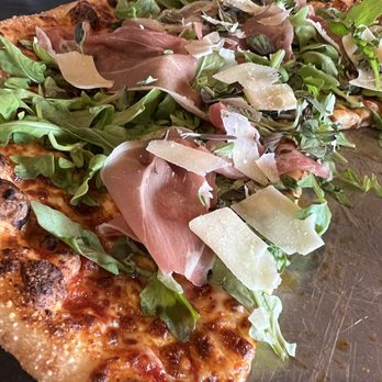 Luna Pizzeria - Started on the prosciutto and arugula before snapping a pic. - Pizza Near Me - Houston, Texas Luna Pizzeria - Started on the prosciutto and arugula before snapping a pic. - Pizza Near Me - Houston, Texas