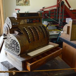 Fort Museum - Antique register in the replica General Store