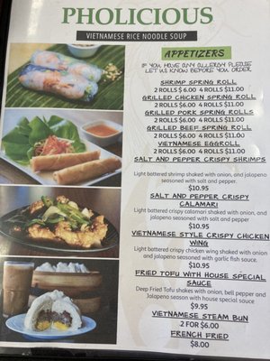 Menu photo 8 Pholicious Victorville, CA