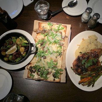 BLVD Kitchen & Bar - Brussels Sprouts, Mushroom & Arugula Flatbread, 1/2 Rotisserie Chicken - American Near Me - Minnetonka, Minnesota BLVD Kitchen & Bar - Brussels Sprouts, Mushroom & Arugula Flatbread, 1/2 Rotisserie Chicken - American Near Me - Minnetonka, Minnesota