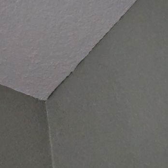 Painter Bros - More sloppy trim work transferred onto the ceiling. - Painters Near Me Painter Bros - More sloppy trim work transferred onto the ceiling. - Painters Near Me