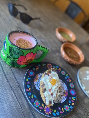 Los Chilaquiles Mexican Breakfast by null