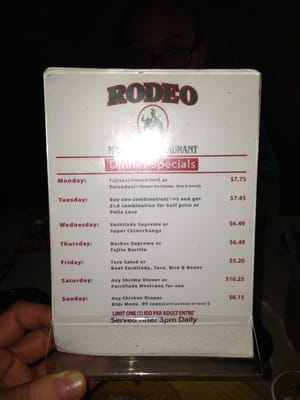 Menu photo 7 Rodeo Mexican Restaurant Valdosta, GA Menu photo 7 Rodeo Mexican Restaurant Valdosta, GA