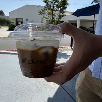 Re Ca Phe - omg tiny af cup and not even filled... this was how it came before we even sipped it. mostly ice - Coffee & Tea Near Me - Fountain Valley, California Re Ca Phe - omg tiny af cup and not even filled... this was how it came before we even sipped it. mostly ice - Coffee & Tea Near Me - Fountain Valley, California