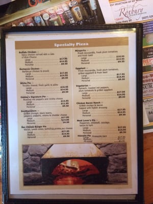 Menu photo 3 Oakley's Place Arkville, NY