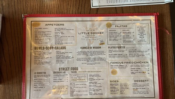 Menu photo 2 Little Donkey - Homewood Birmingham, AL Menu photo 2 Little Donkey - Homewood Birmingham, AL