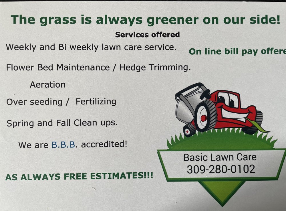 BASIC LAWN CARE Creve Coeur, Illinois Lawn Services Phone Number