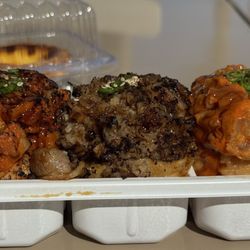 Atoyubu - From L to R: Spicy Grilled Pork (excellent) Bulgogi (very good) Spicy Tuna (excellent)