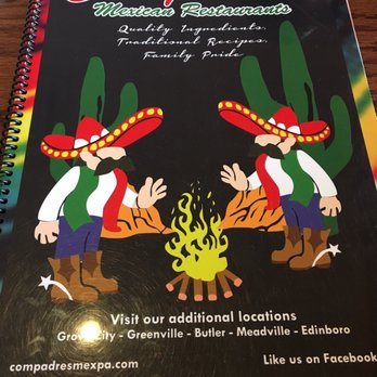 Compadres Mexican Restaurant - the menu - Mexican Near Me - Meadville, Pennsylvania