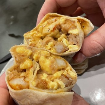 Burrito Express - Pork with Red Sauce Breakfast Burrito - Food Trucks Near Me - Seattle, Washington Burrito Express - Pork with Red Sauce Breakfast Burrito - Food Trucks Near Me - Seattle, Washington