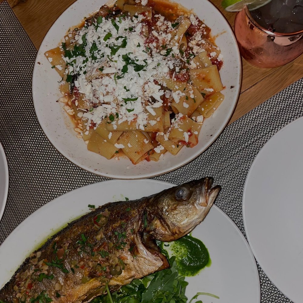 Half Moon - Branzino and pasta! - New American Near Me - Dobbs Ferry, New York Half Moon - Branzino and pasta! - New American Near Me - Dobbs Ferry, New York
