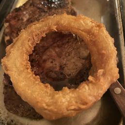 Huge angus ribeye. Great cut and tender. Huge angus ribeye. Great cut and tender.