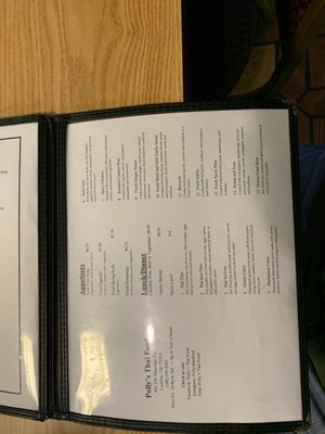 Menu photo 1 Polly's Thai Food Lawton, OK Menu photo 1 Polly's Thai Food Lawton, OK
