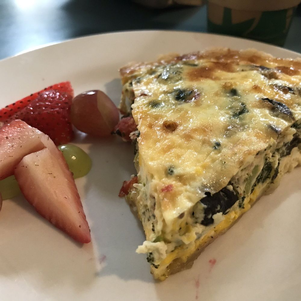 Blue Moose Cafe - Veggie quiche was delish. A little light on the side of fruit. - Coffee & Tea Near Me - Morgantown, West Virginia Blue Moose Cafe - Veggie quiche was delish. A little light on the side of fruit. - Coffee & Tea Near Me - Morgantown, West Virginia