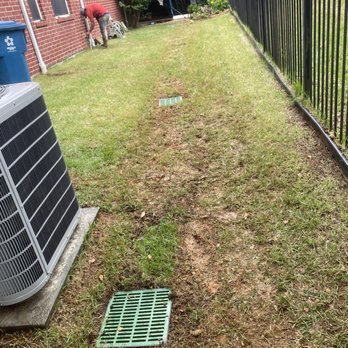 Elevated Construction Group - If your property sits lower than your neighbors you may need a drainage system. This is our finished product. - Foundation Repair Near Me Elevated Construction Group - If your property sits lower than your neighbors you may need a drainage system. This is our finished product. - Foundation Repair Near Me