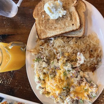 Seven Mile Cafe - Denver scrambler with egg whites and sourdough toast - Breakfast & Brunch Near Me - Mesquite, Texas Seven Mile Cafe - Denver scrambler with egg whites and sourdough toast - Breakfast & Brunch Near Me - Mesquite, Texas