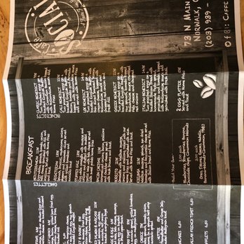 Caffe Social - Back of menu - American Near Me - Norwalk, Connecticut