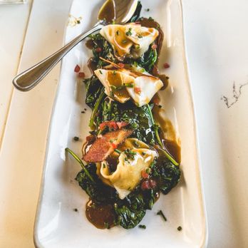 Willi's Wine Bar - Scallop Dumplings, Pea Shoots, Pancetta, Sherry Vinegar Butter - Wine Bars Near Me - Santa Rosa, California Willi's Wine Bar - Scallop Dumplings, Pea Shoots, Pancetta, Sherry Vinegar Butter - Wine Bars Near Me - Santa Rosa, California