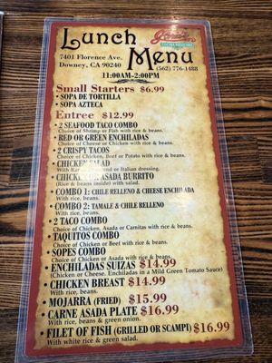 Menu photo 8 Gloria's Cocina Mexicana Downey, CA Menu photo 8 Gloria's Cocina Mexicana Downey, CA