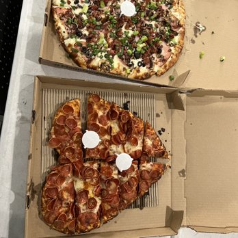Mountain Mike's Pizza - two pizzas in boxes - Pizza Near Me - Stockton, California